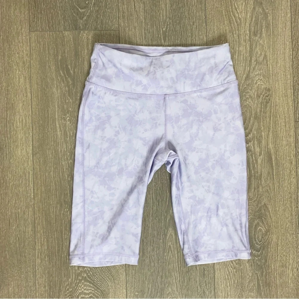 Joe Fresh Women's Active Bike Shorts Tie Dye High Rise Waist Purple Size XS - Picture 4 of 10
